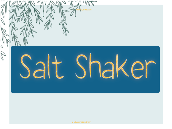 Adding a Sweet Touch: The Salt Shaker Font for Modern Design