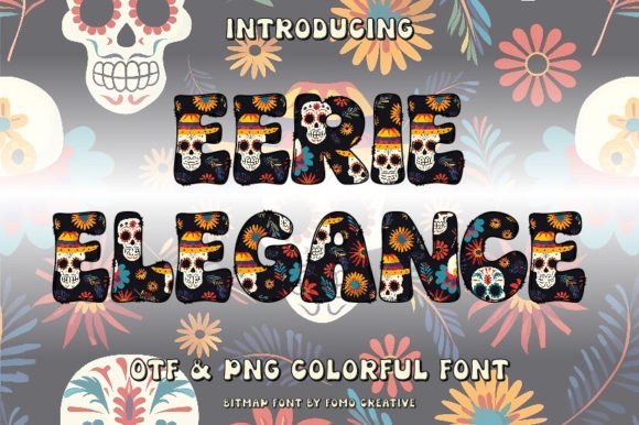 Eerie Elegance: A Color Font for Modern Designs