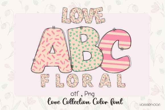 Elevate Your Festive Designs with Love Floral Creative Alphabet Fonts