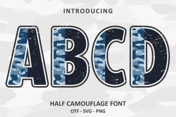 Half Camouflage: The Military Font That Commands Attention