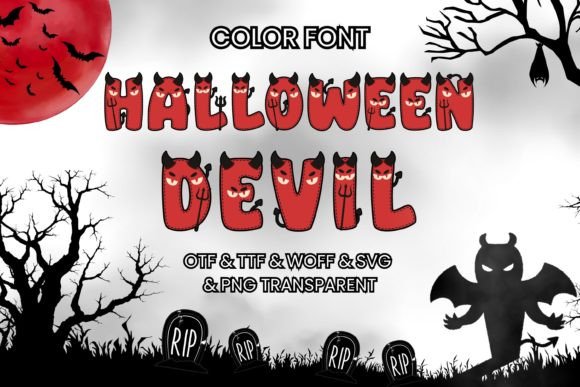 Halloween Devil: A Playful Color Font for Bold Creators