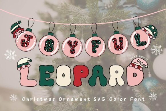 Joyful Leopard: A Groovy Holiday Display Font