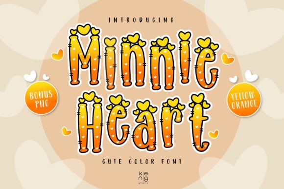 Minnie Heart Y-o: A Bold and Playful Creative Font