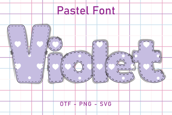 Pastel Violet: A Hand-Drawn Font for Romantic Design Projects