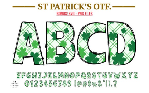 St. Patrick's Day Shamrock Plaid: Festive Font Guide