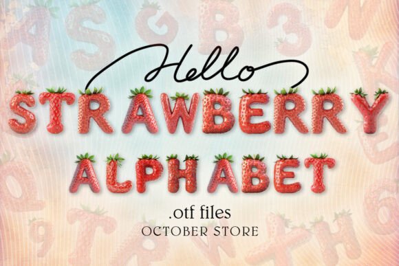 Strawberry Alphabet: A Typeface Bursting with Summer's Charm