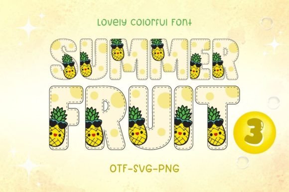 Summer Fruit3: Your Go-To Typeface for Vibrant Seasonal Projects