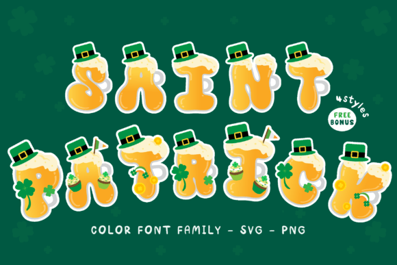 The Vibrant World of Saint Patrick: A Font Family for Festive Design